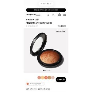 MAC Cosmetics Mineralize Skinfinish — Gold Deposit